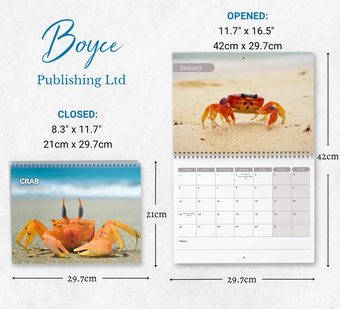 Crab Calendar 2026
