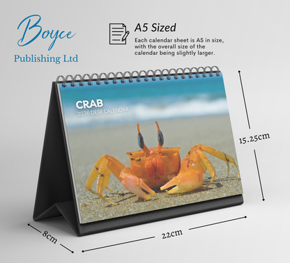 Crab Desk Calendar 2026-2027
