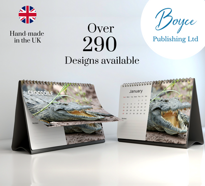 Crocodile Desk Calendar 2026-2027