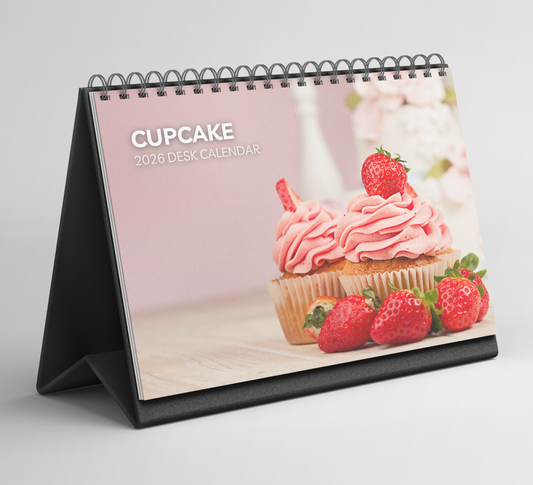 Cupcake Desk Calendar 2026-2027