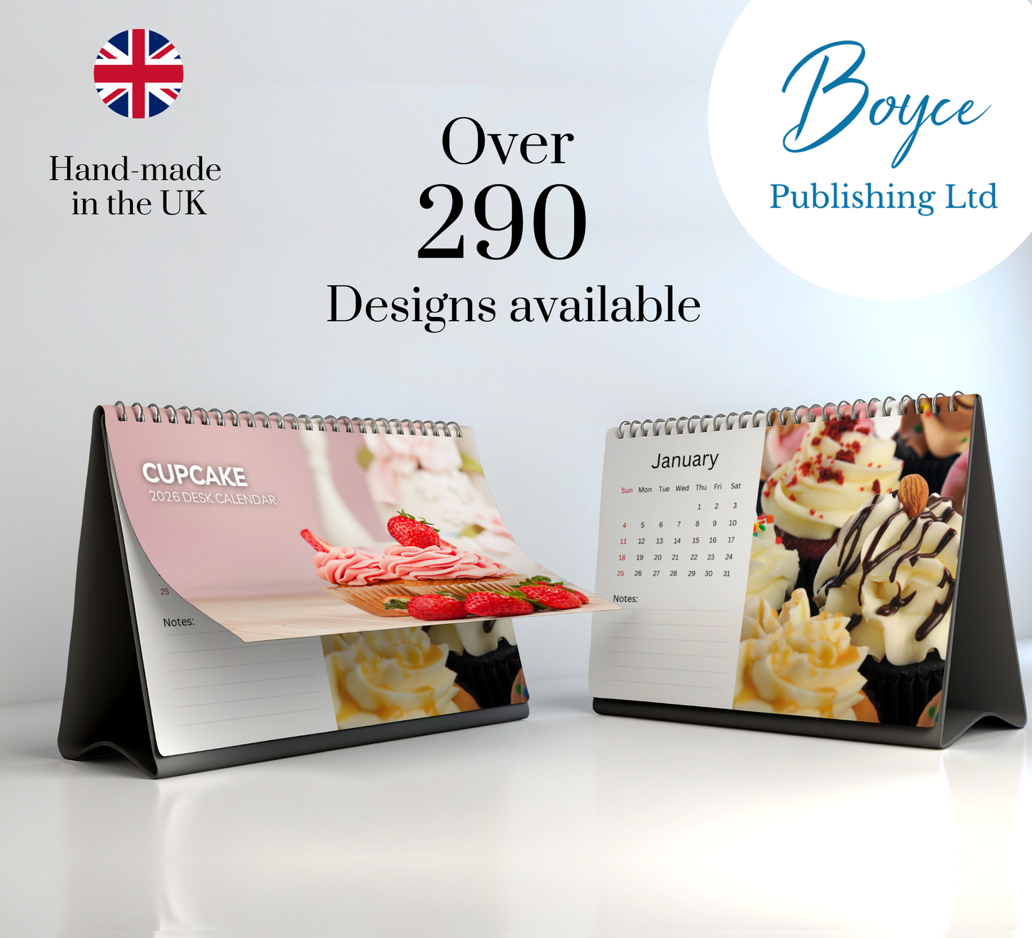 Cupcake Desk Calendar 2026-2027