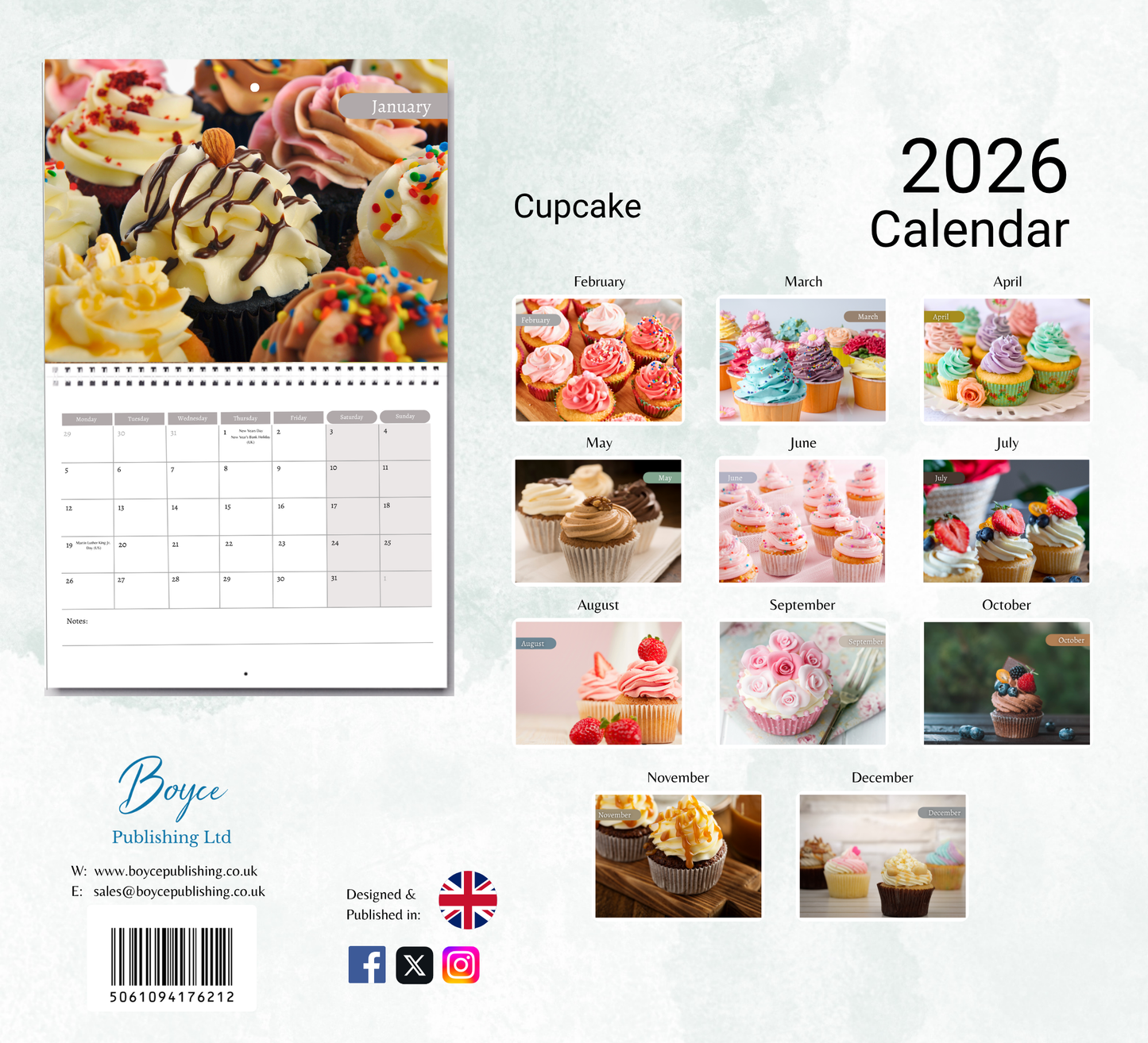 Cupcake Calendar 2026