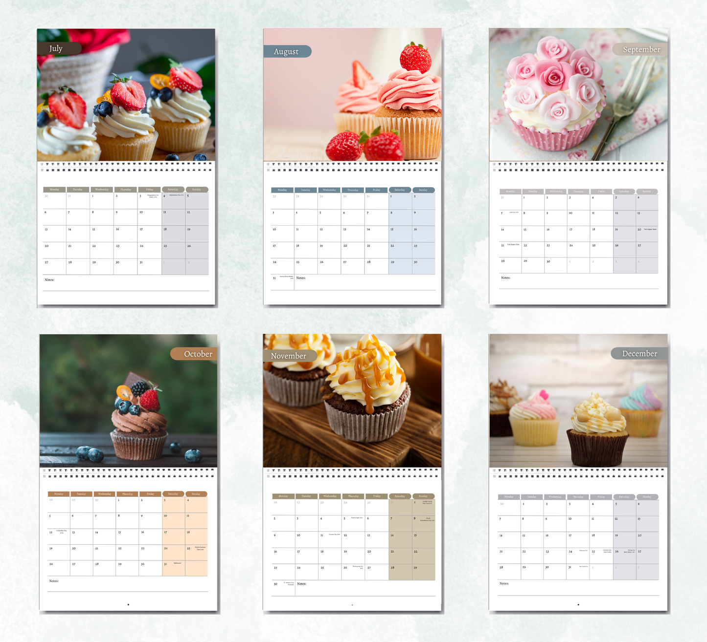 Cupcake Calendar 2026