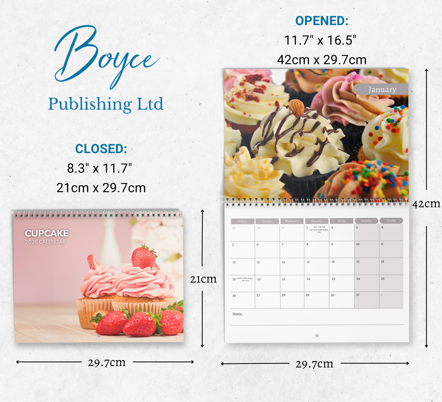 Cupcake Calendar 2026
