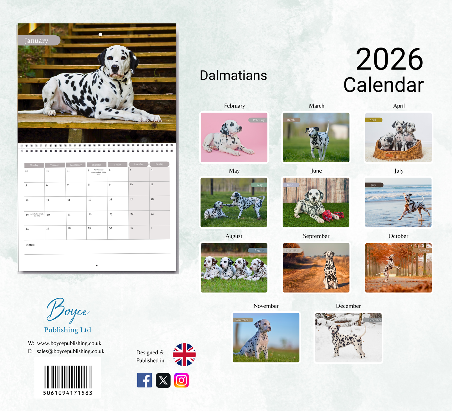 Dalmatian Calendar 2026