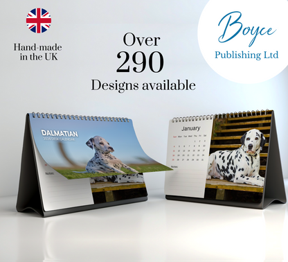 Dalmatian Desk Calendar 2026-2027