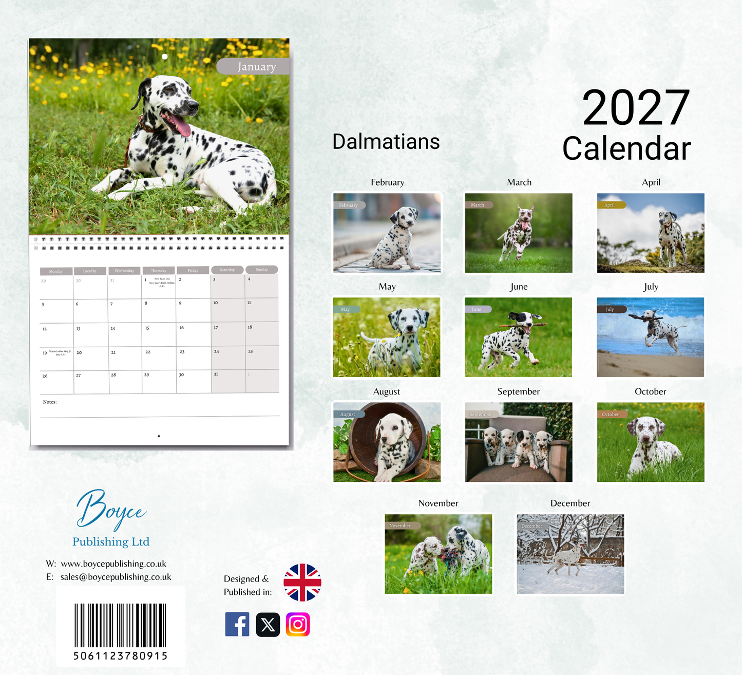 Dalmatian Calendar 2027