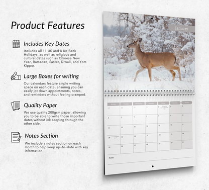 Deer Calendar 2027
