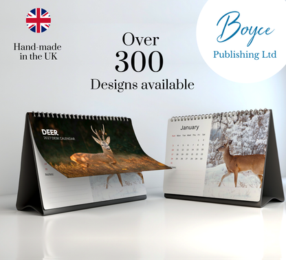 Deer Desk Calendar 2027-2028