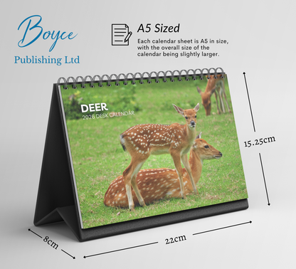 Deer Desk Calendar 2026-2027