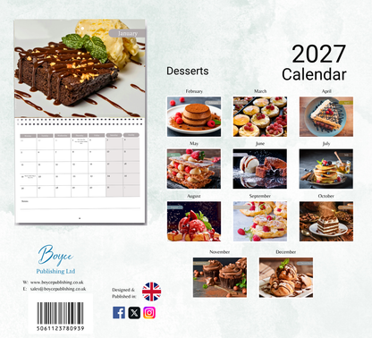 Desserts Calendar 2027