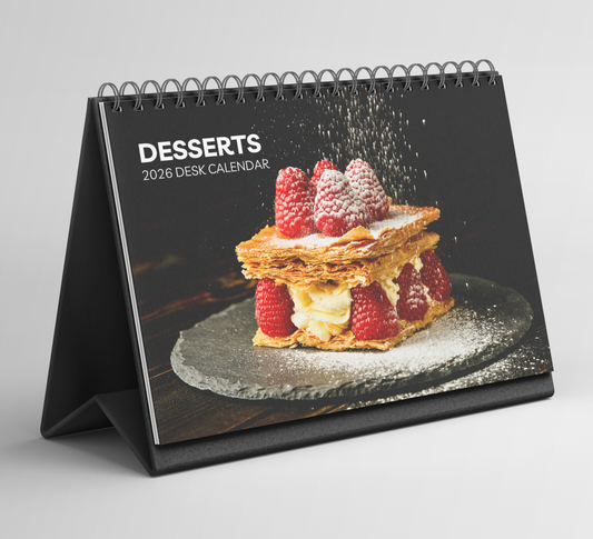 Desserts Desk Calendar 2026-2027
