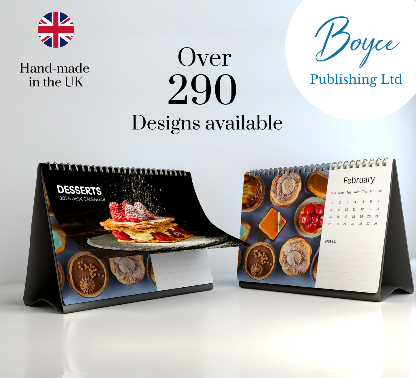 Desserts Desk Calendar 2026-2027