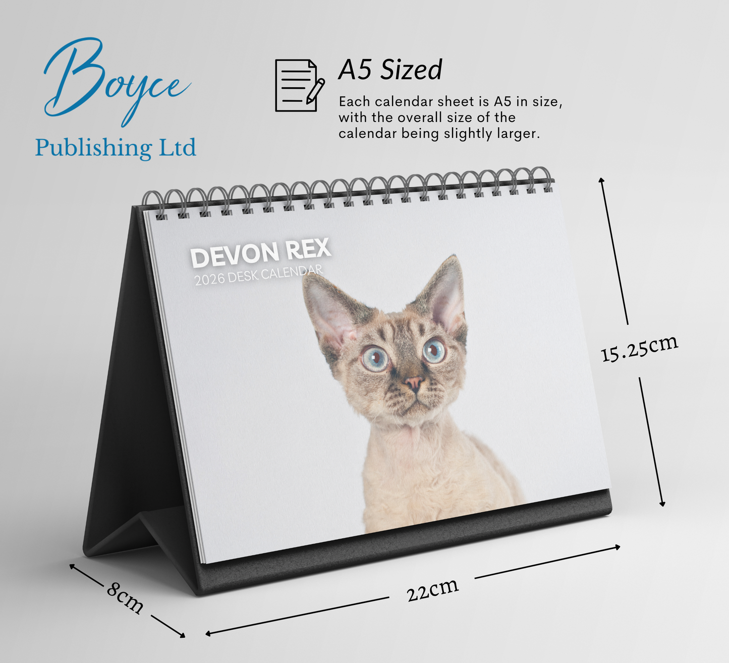 Devon Rex Desk Calendar 2026-2027
