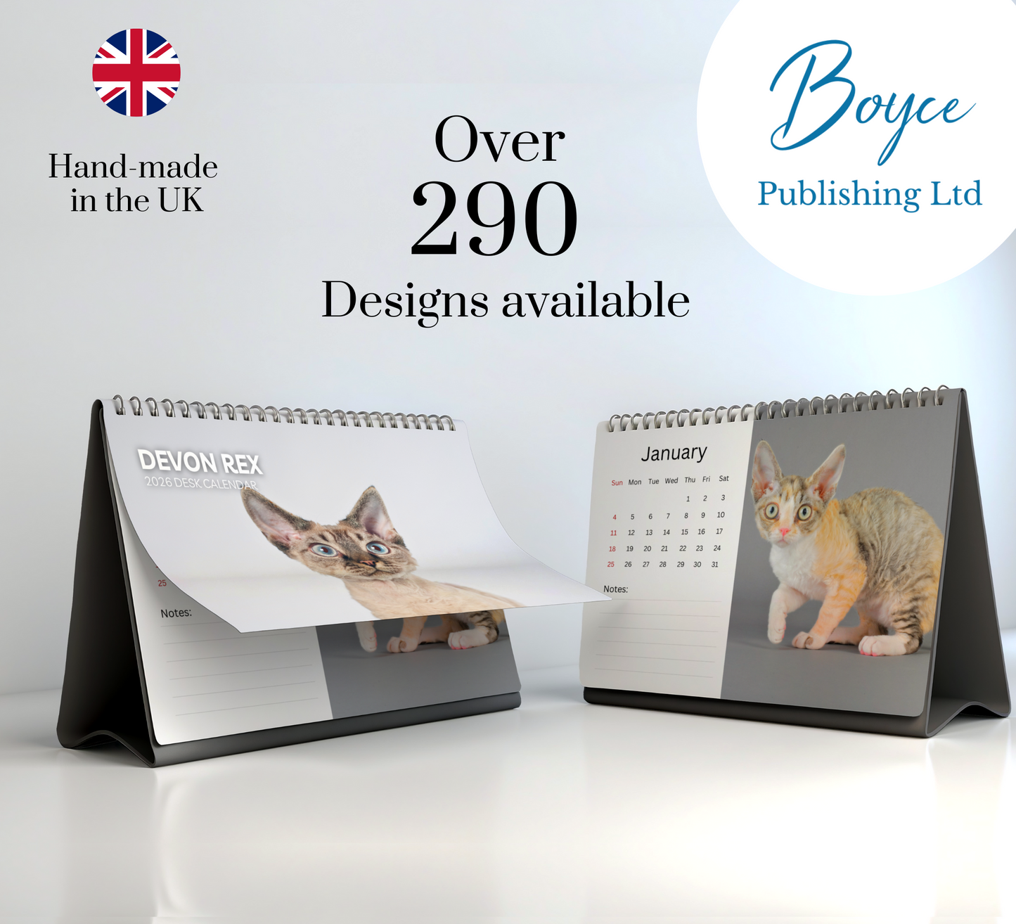 Devon Rex Desk Calendar 2026-2027