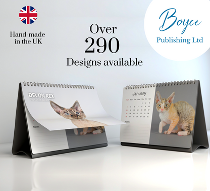 Devon Rex Desk Calendar 2026-2027