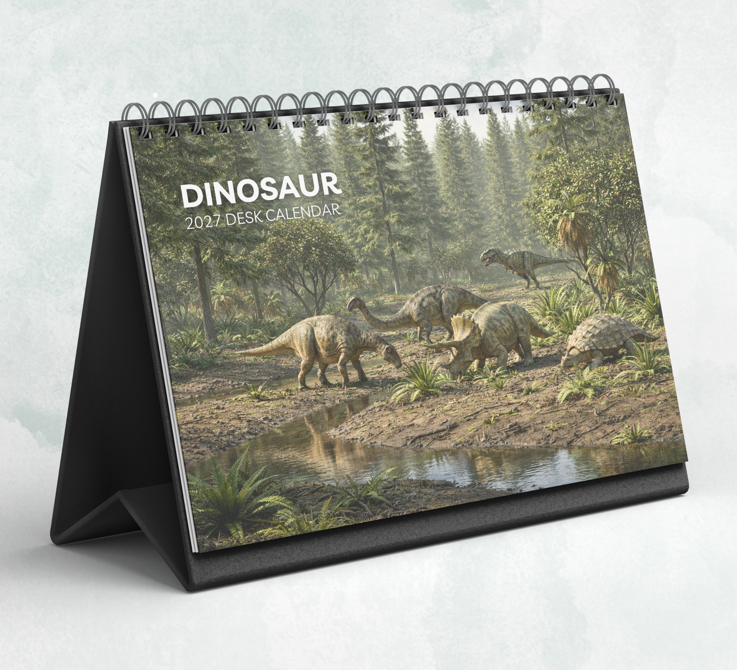 Dinosaur Desk Calendar 2027-2028