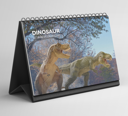 Dinosaur Desk Calendar 2026-2027