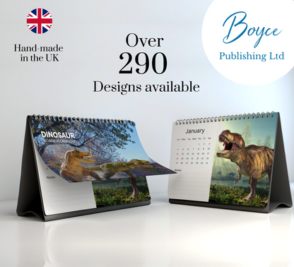 Dinosaur Desk Calendar 2026-2027