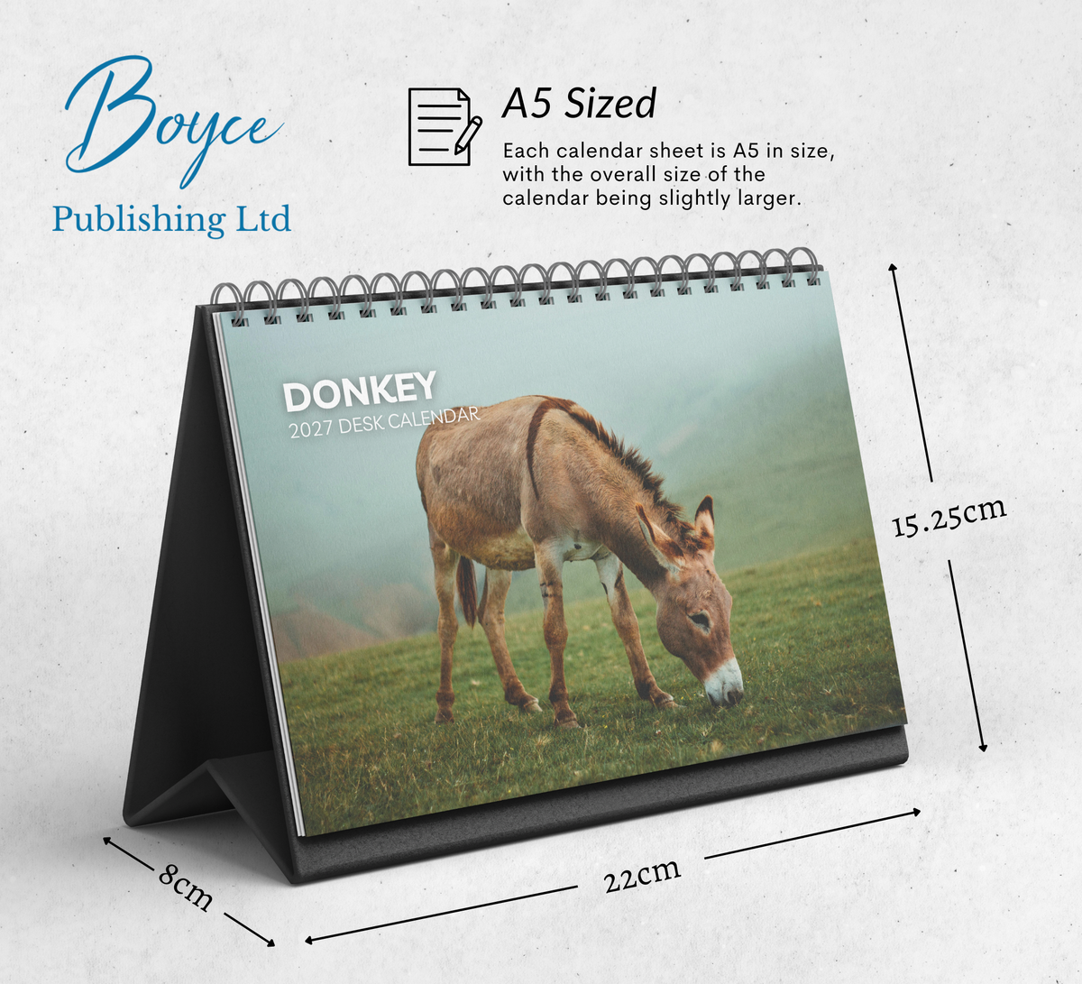 Donkey Desk Calendar 2027-2028