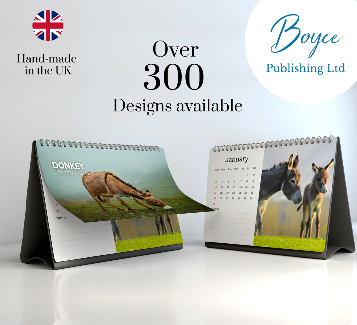 Donkey Desk Calendar 2027-2028
