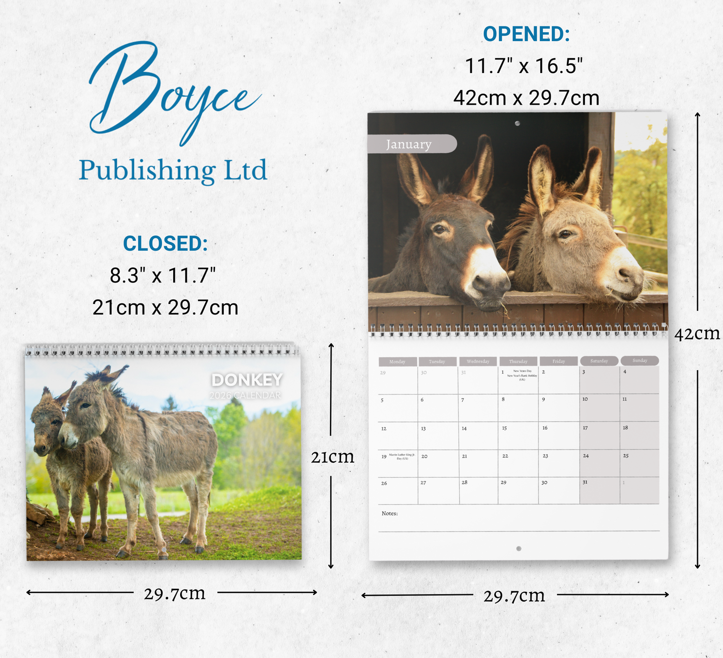 Donkey Calendar 2026