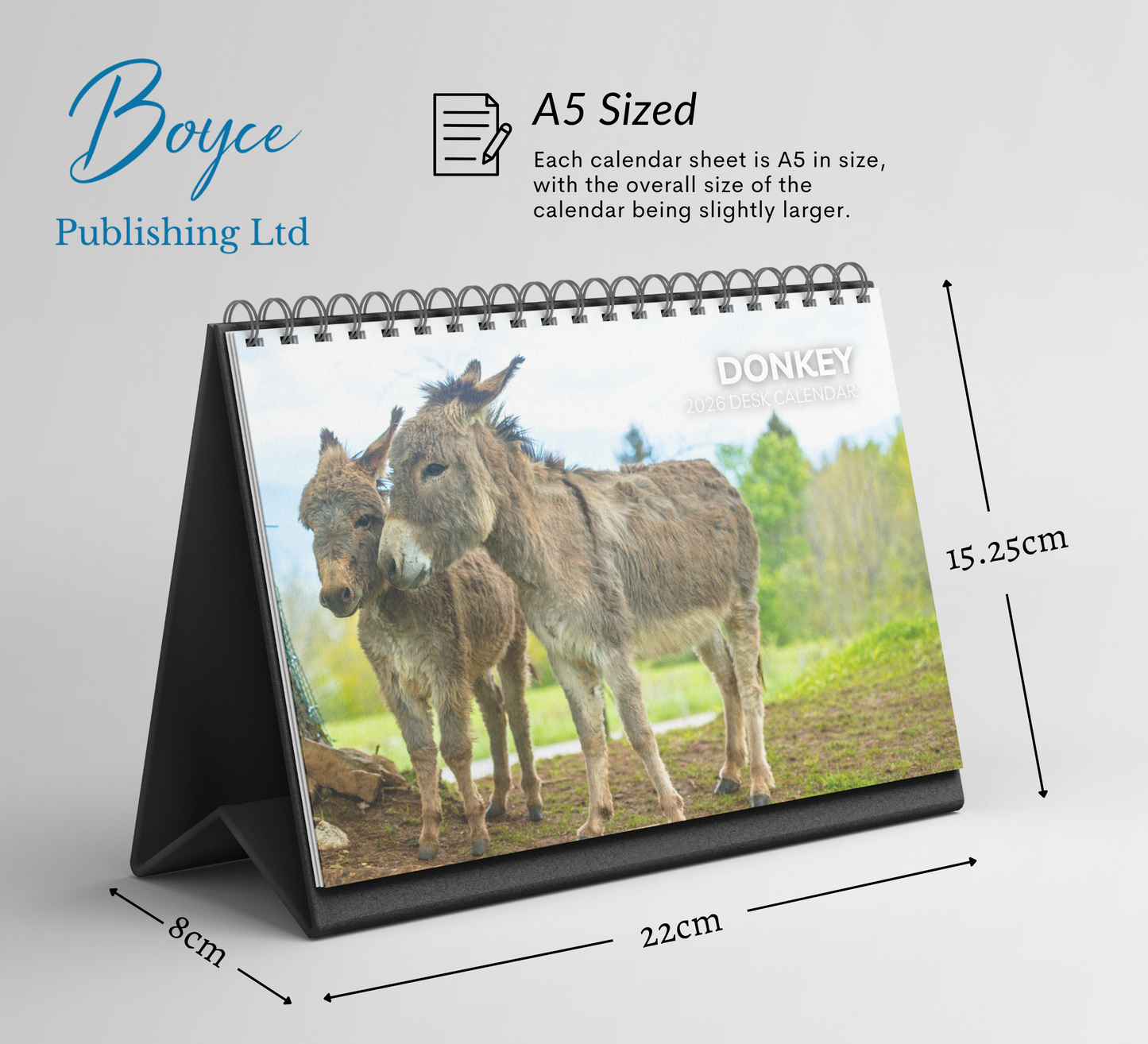 Donkey Desk Calendar 2026-2027
