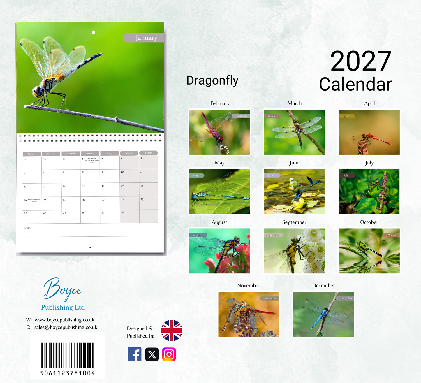 Dragonfly Calendar 2027