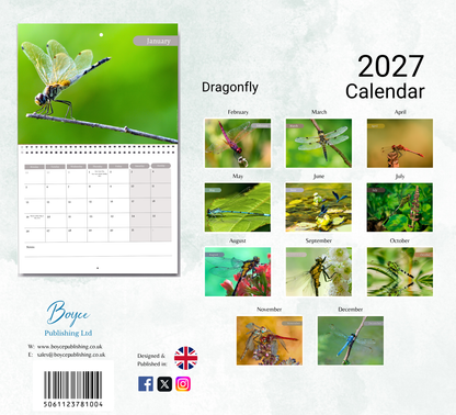 Dragonfly Calendar 2027