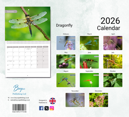 Dragonfly Calendar 2026