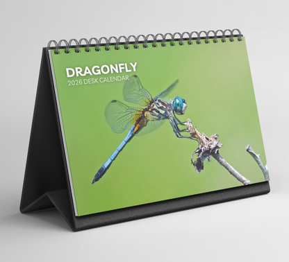 Dragonfly Desk Calendar 2026-2027