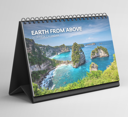 Earth from Above Desk Calendar 2026-2027