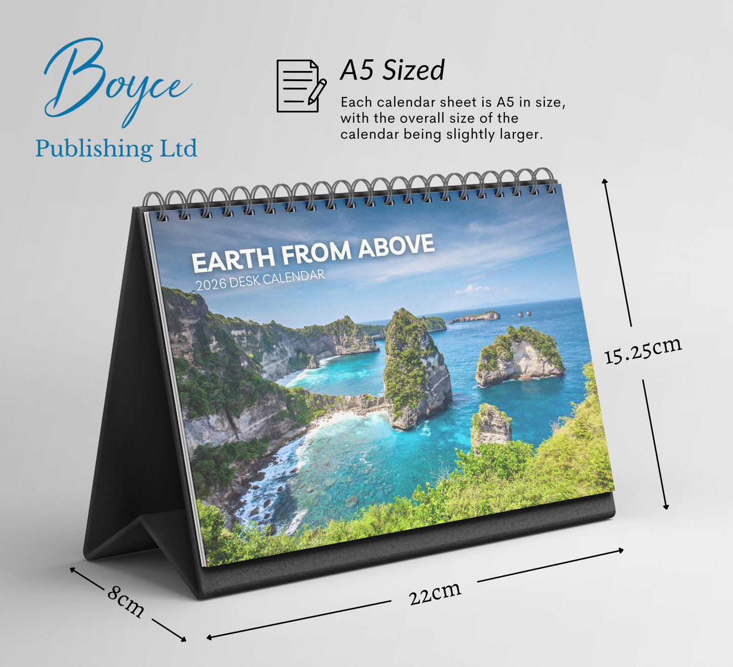 Earth from Above Desk Calendar 2026-2027