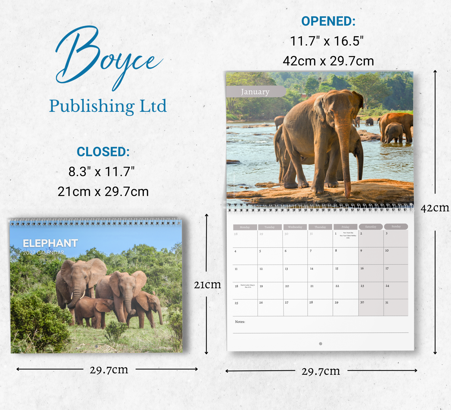 Elephant Calendar 2027
