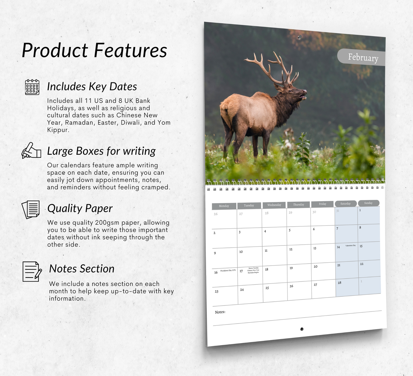 Elk Calendar 2026