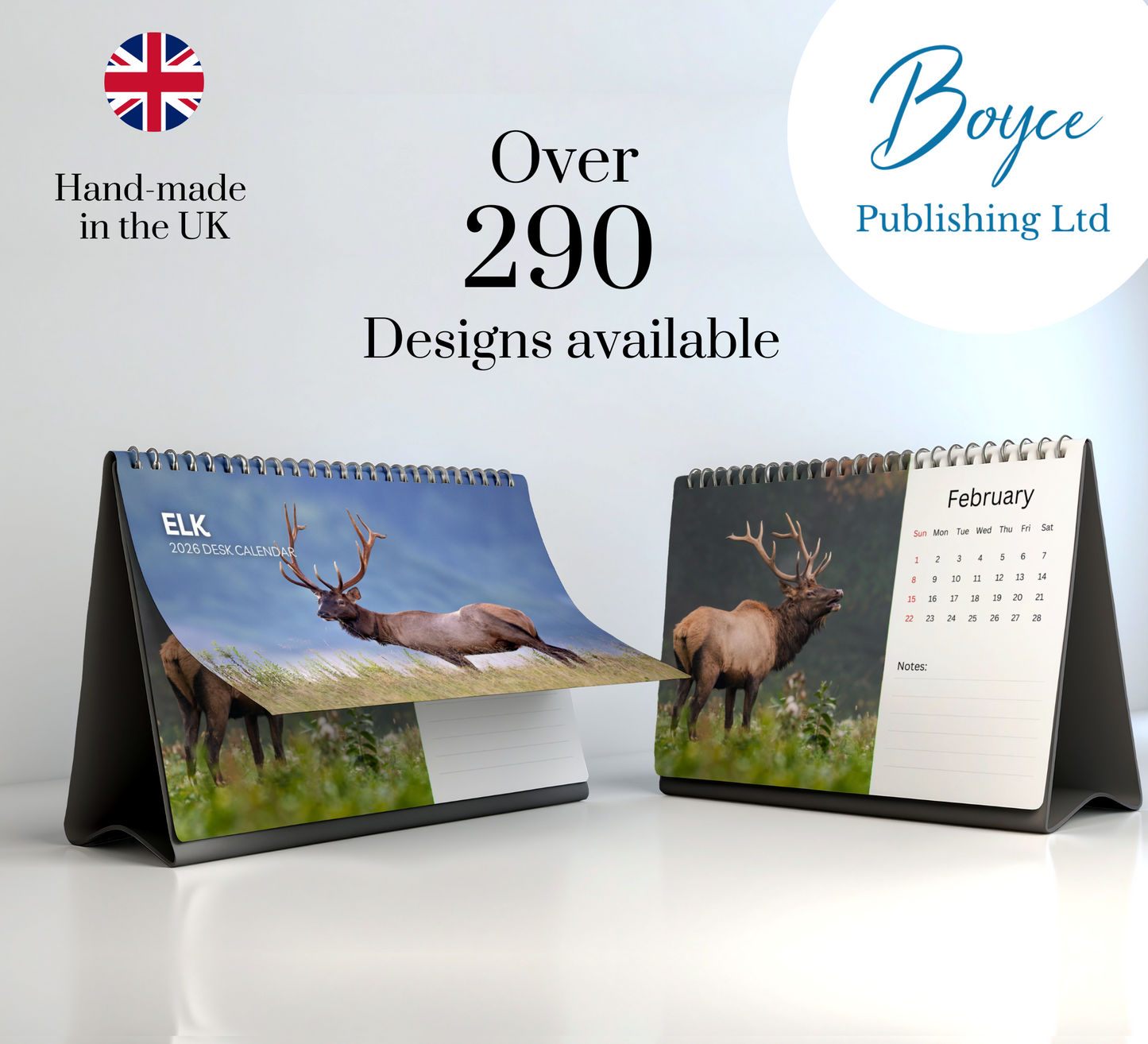 Elk Desk Calendar 2026-2027
