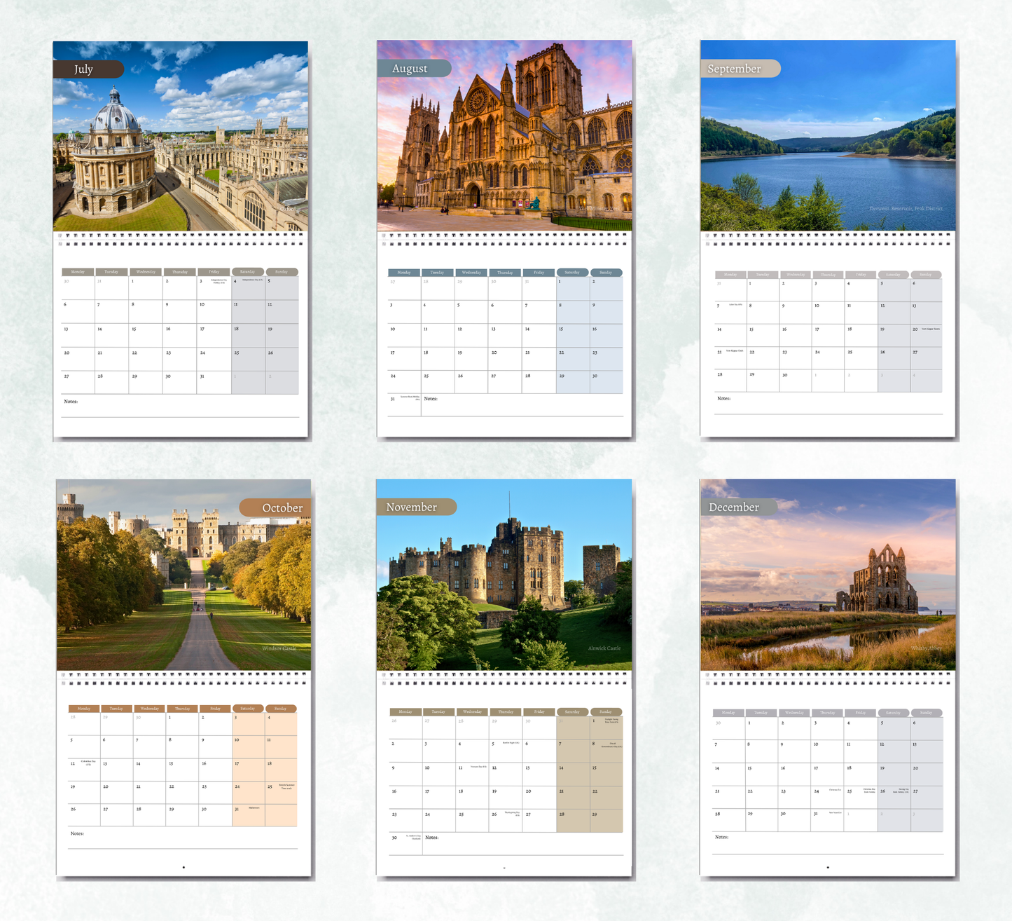 England Calendar 2027