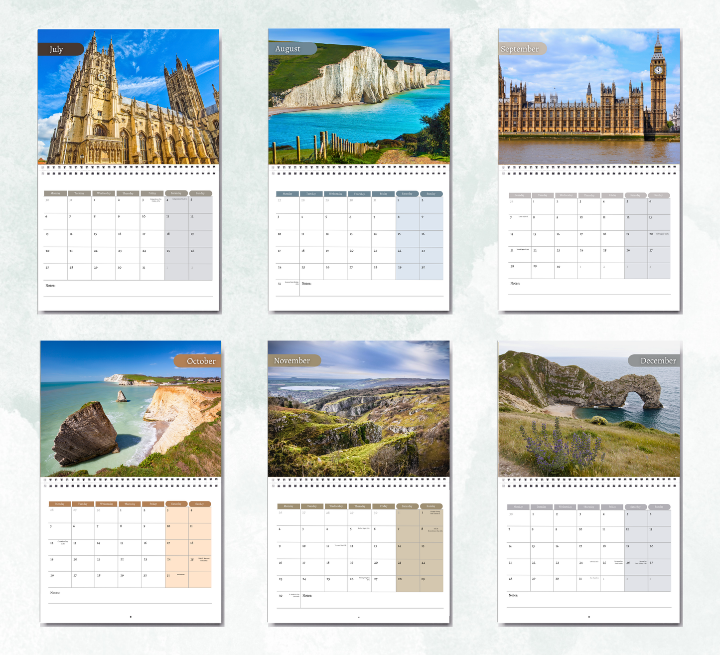 England Calendar 2026