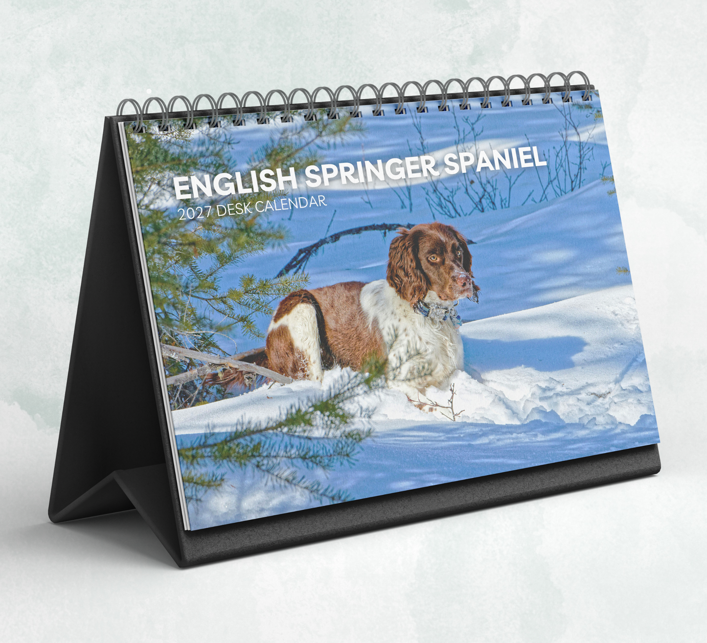 English Springer Spaniel Desk Calendar 2027-2028
