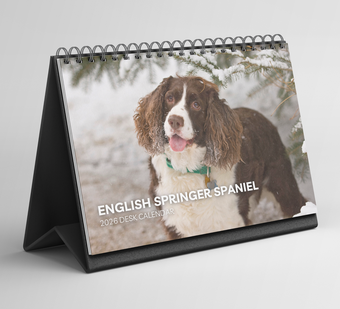 English Springer Spaniel Desk Calendar 2026-2027
