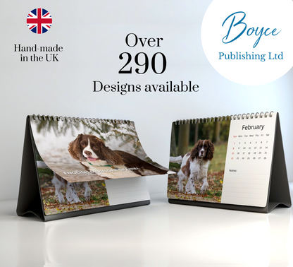 English Springer Spaniel Desk Calendar 2026-2027