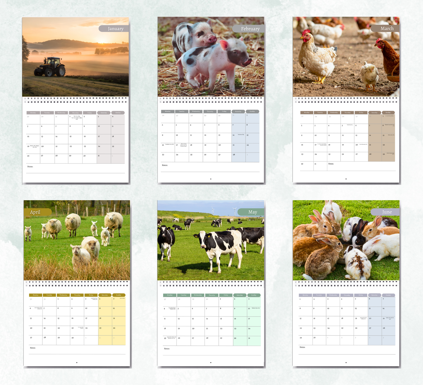 Farm Calendar 2027