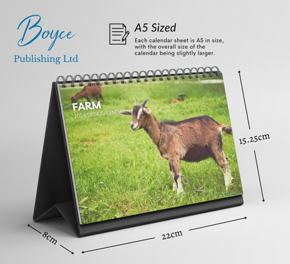Farm Desk Calendar 2026-2027