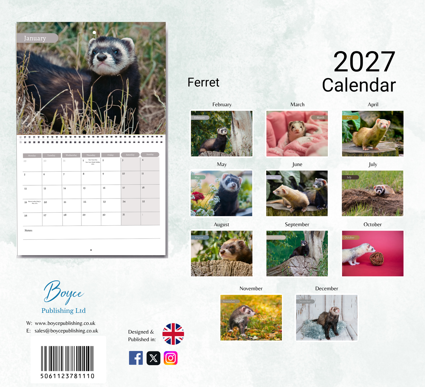 Ferret Calendar 2027