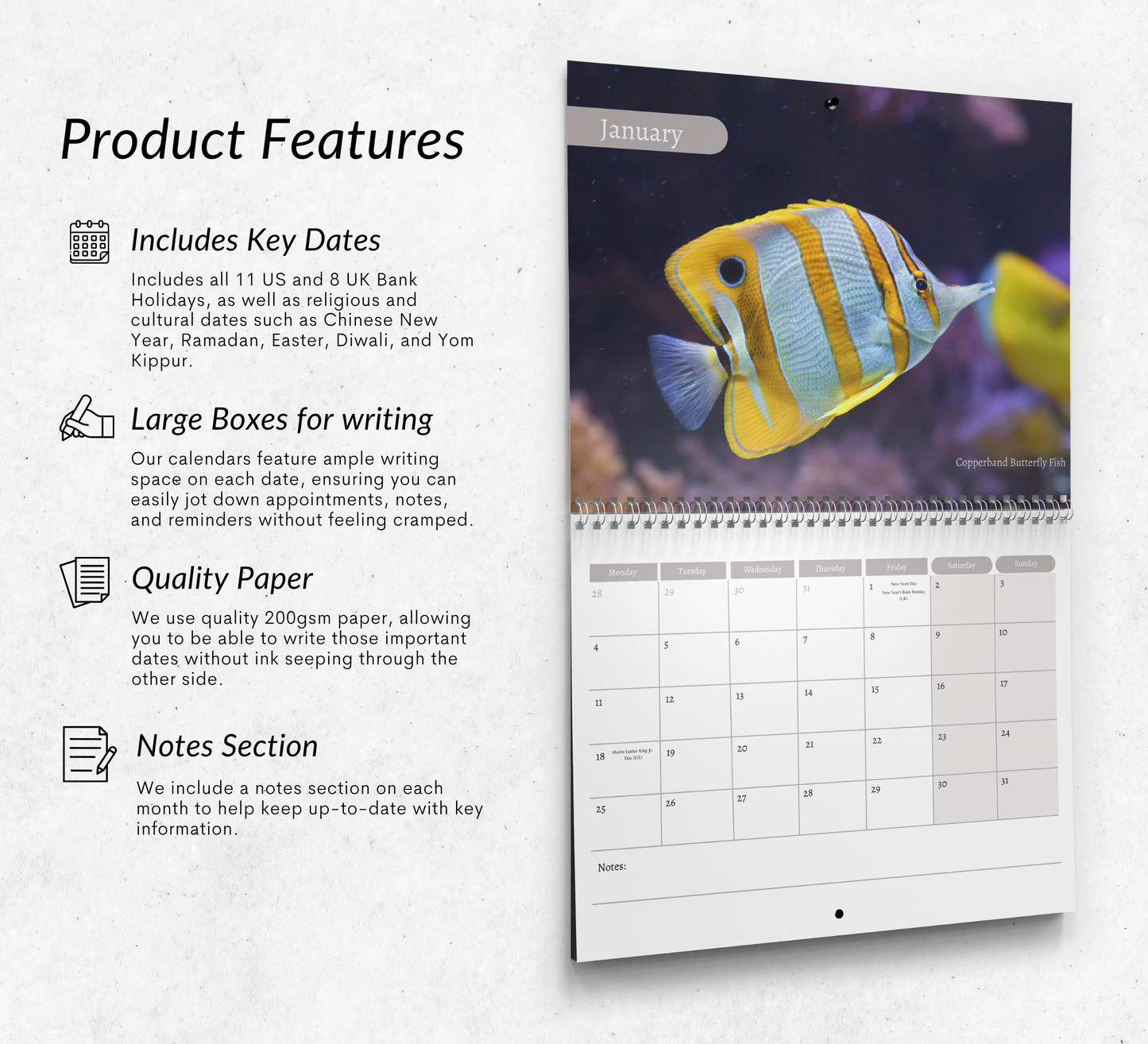 Fish Calendar 2027