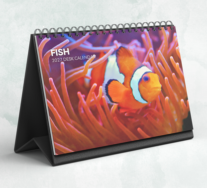 Fish Desk Calendar 2027-2028
