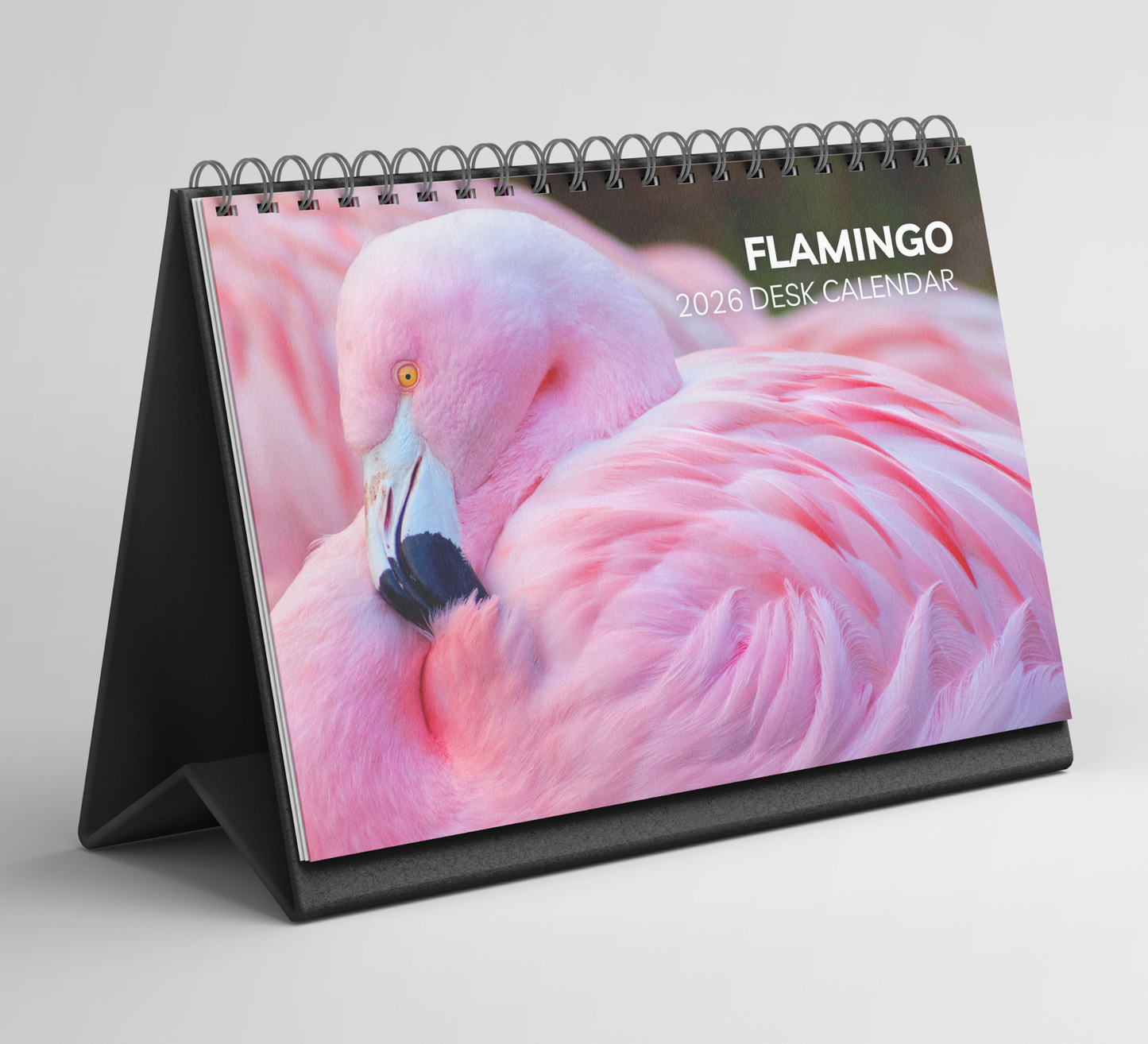Flamingo Desk Calendar 2026-2027