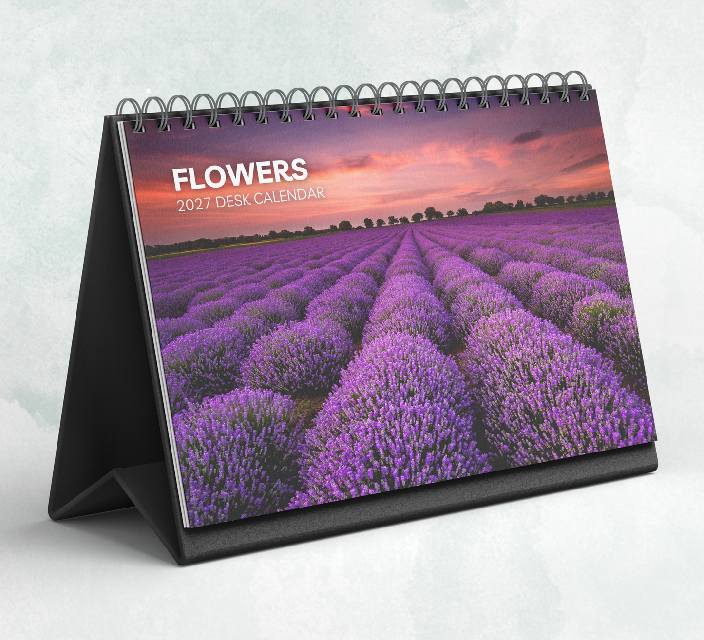 Flowers Desk Calendar 2027-2028
