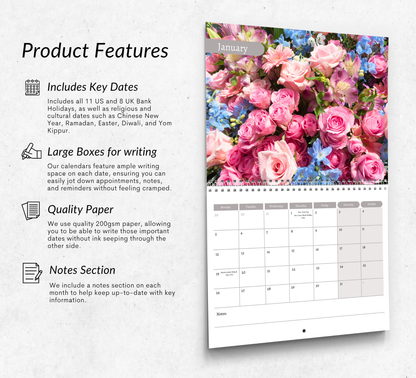 Flowers Calendar 2026