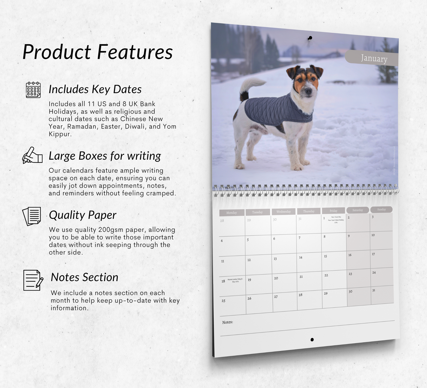 Fox Terrier Calendar 2027